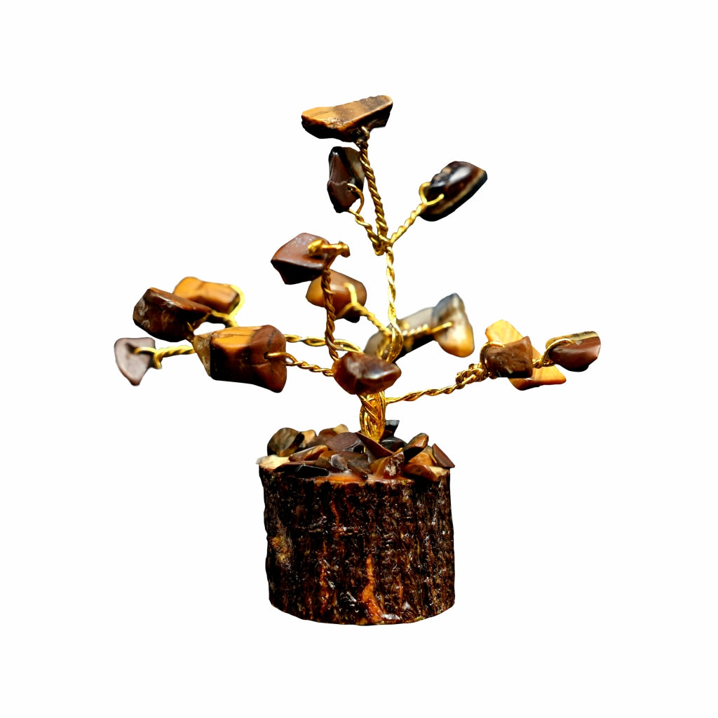 Tiger Eye 15 Beads Small Tree