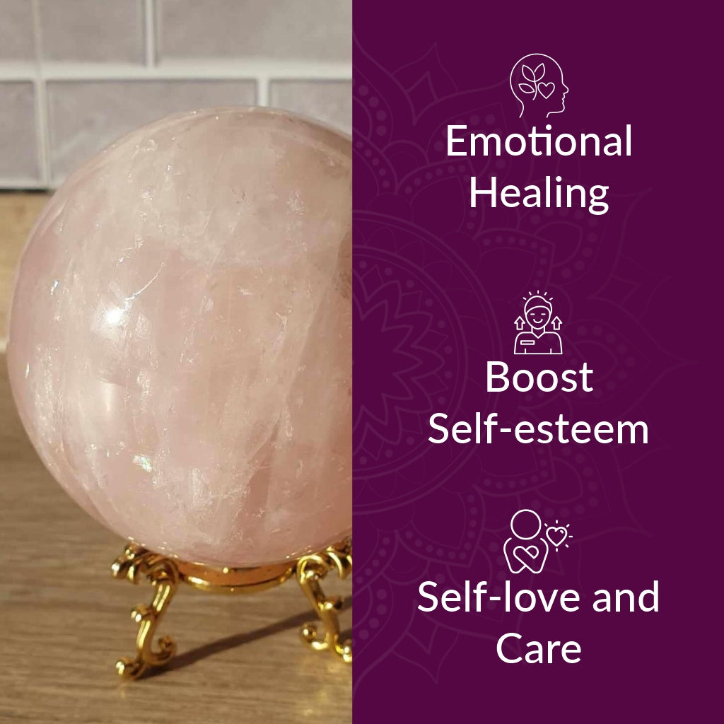 Rose Quartz Crystal Ball