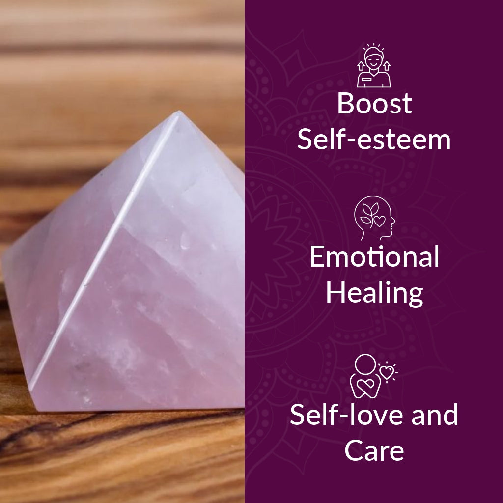 Rose Quartz Medium Pyramid