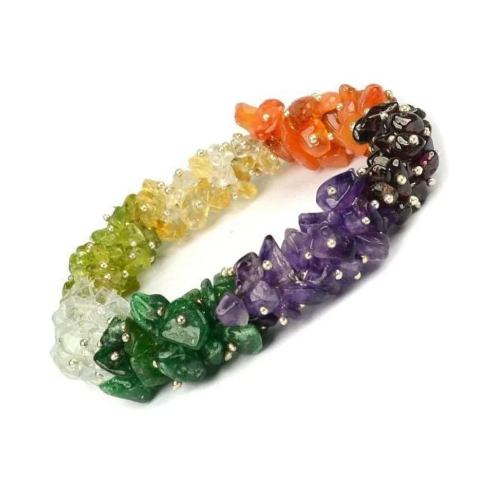 7 Chakra Uncut Bracelet