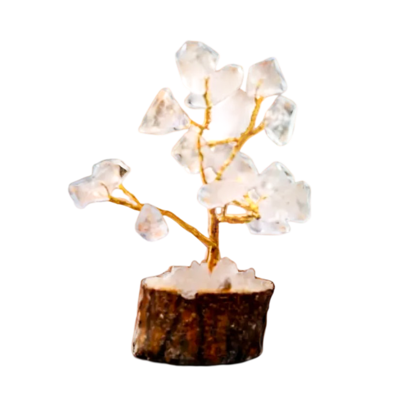 Clear Quartz 15 Beads Small Tree