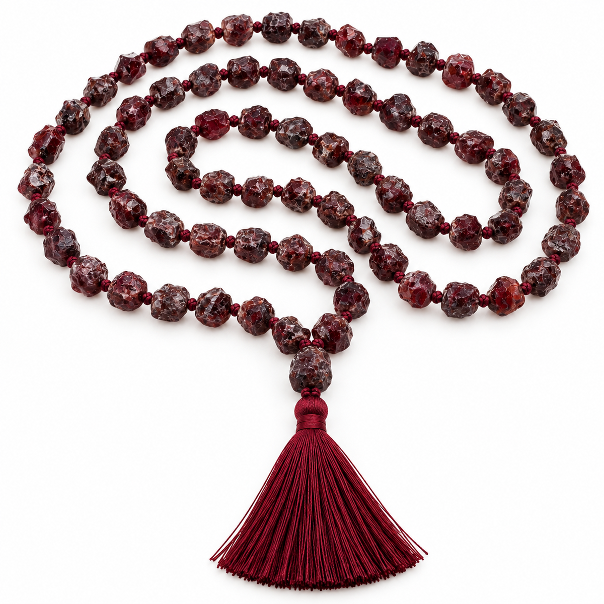 Red Garnet Uncut Mala