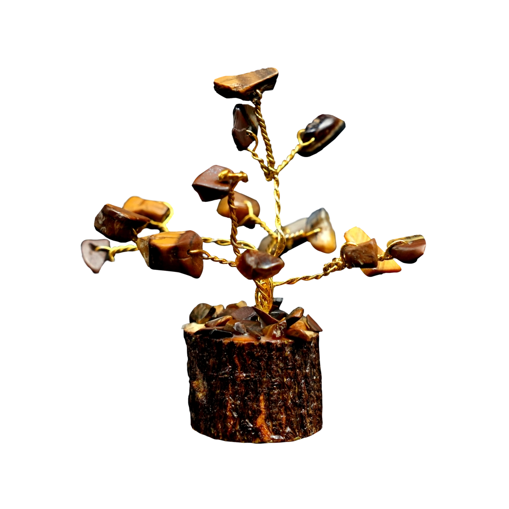 Tiger Eye 15 Beads Small Tree