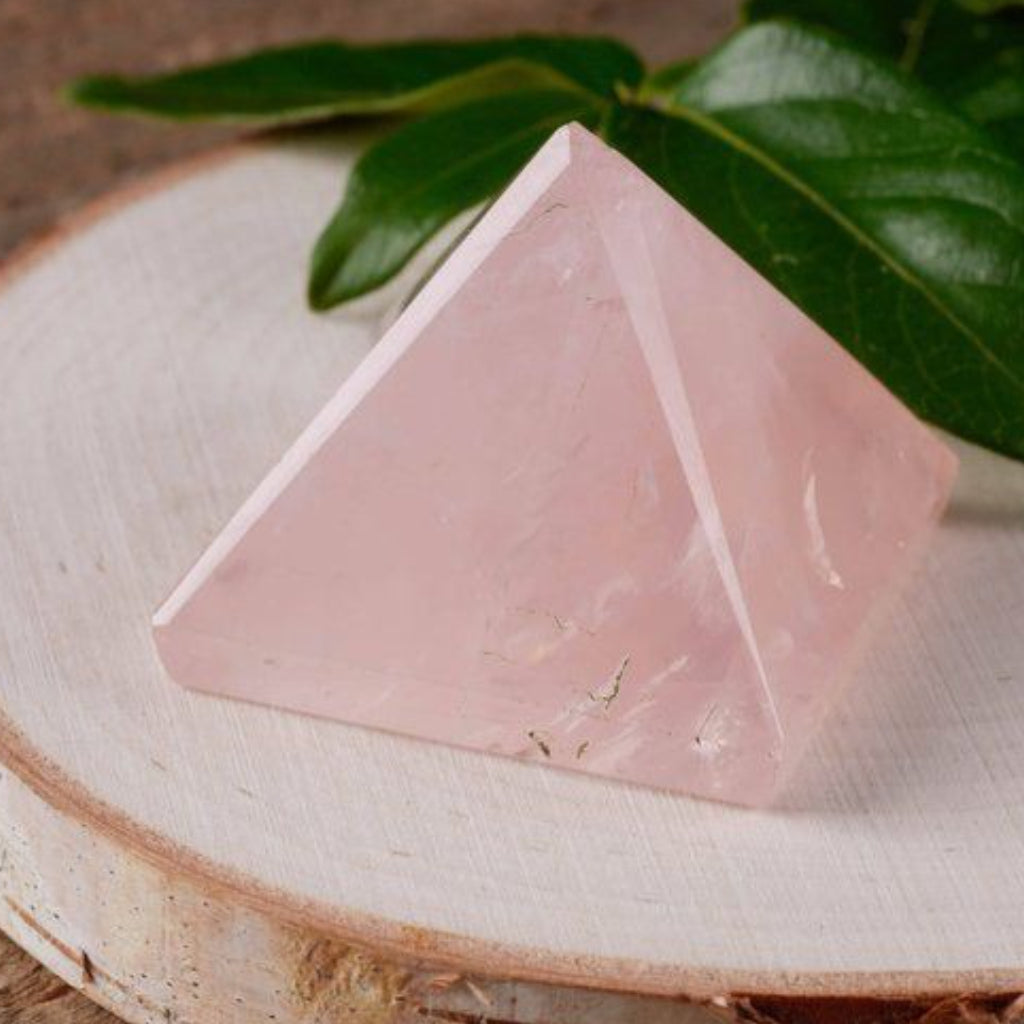 Rose Quartz Crystal Small Pyramid