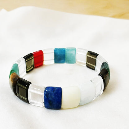 Multicolor Half Round Bracelet