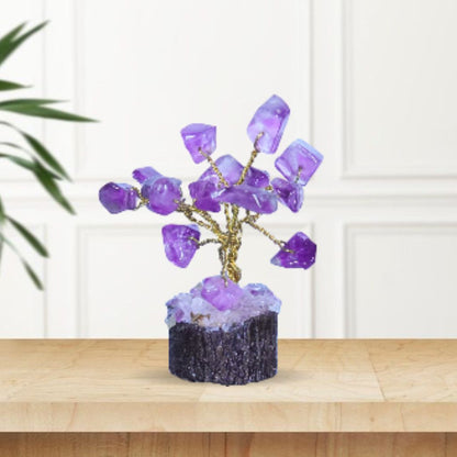 Amethyst 15 Beads Small Tree
