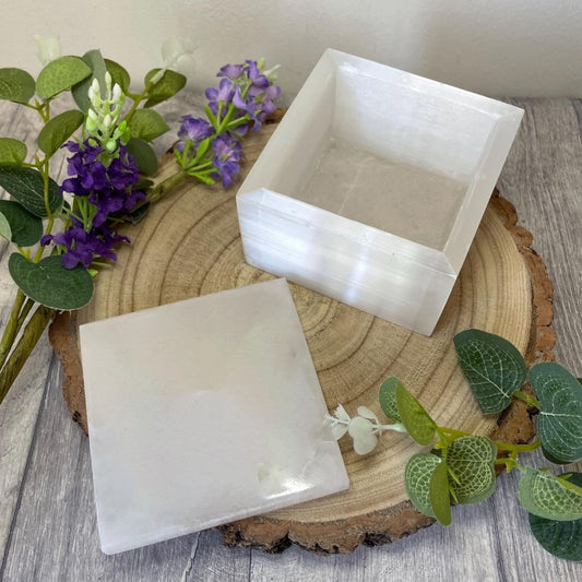 Selenite Wish Box