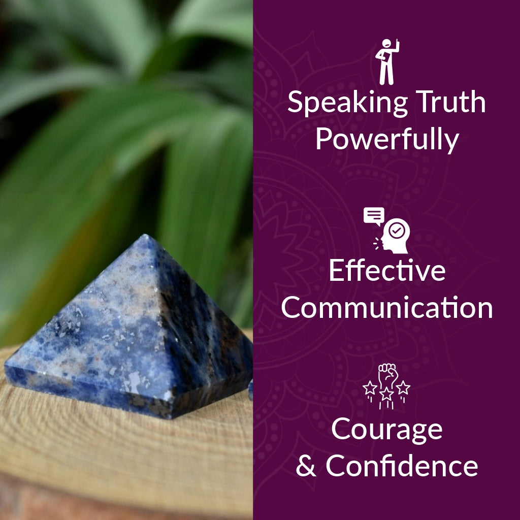 Sodalite Small Pyramid