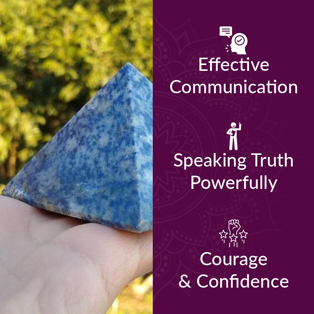 Sodalite Medium Pyramid