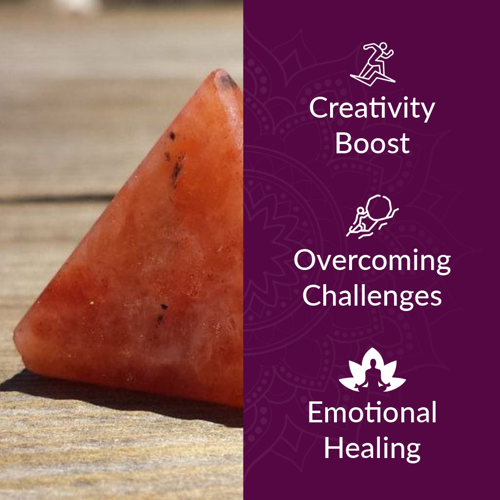 Orange Jasper Small Pyramid