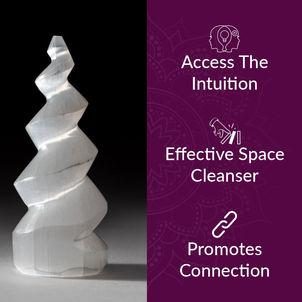 Selenite Tower - Small
