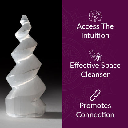 Selenite Tower - Small