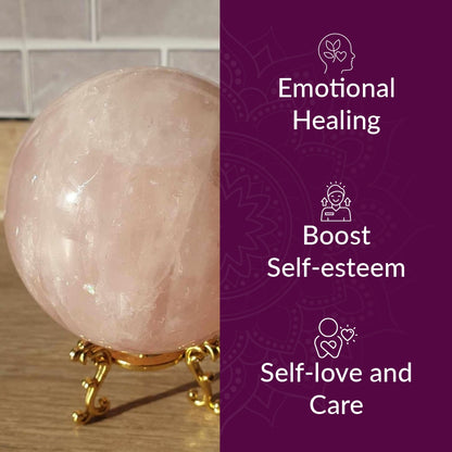 Rose Quartz Crystal Ball
