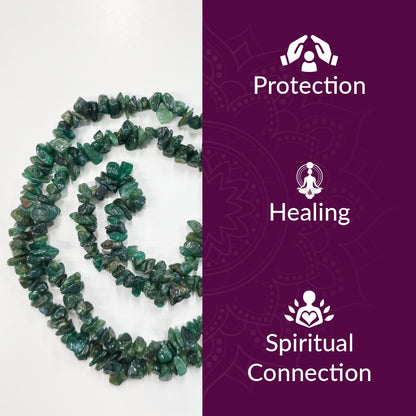 Green Jade Uncut Mala