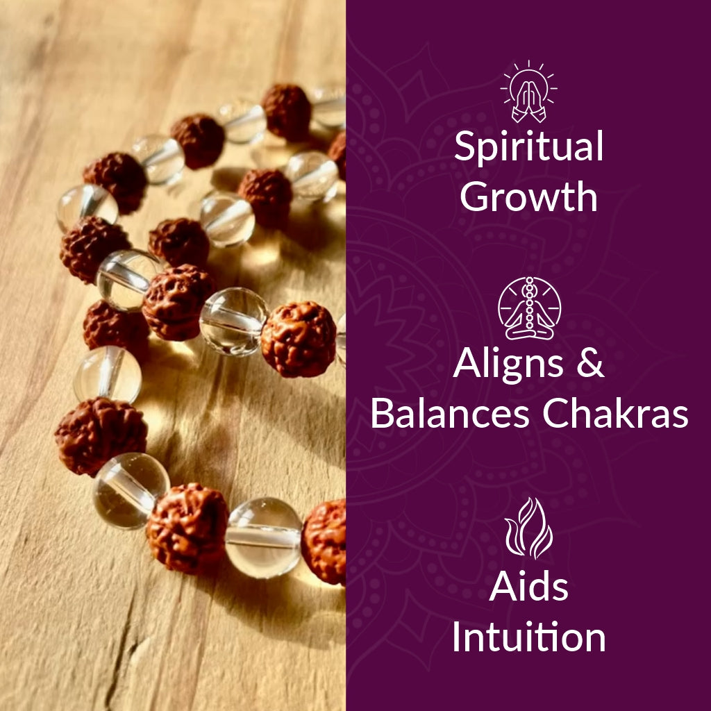 Rudraksh Crystal Bracelet
