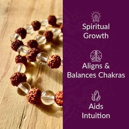 Rudraksh Crystal Bracelet