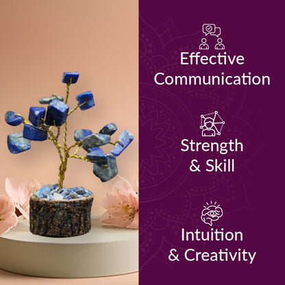 Sodalite 15 Beads Small Tree