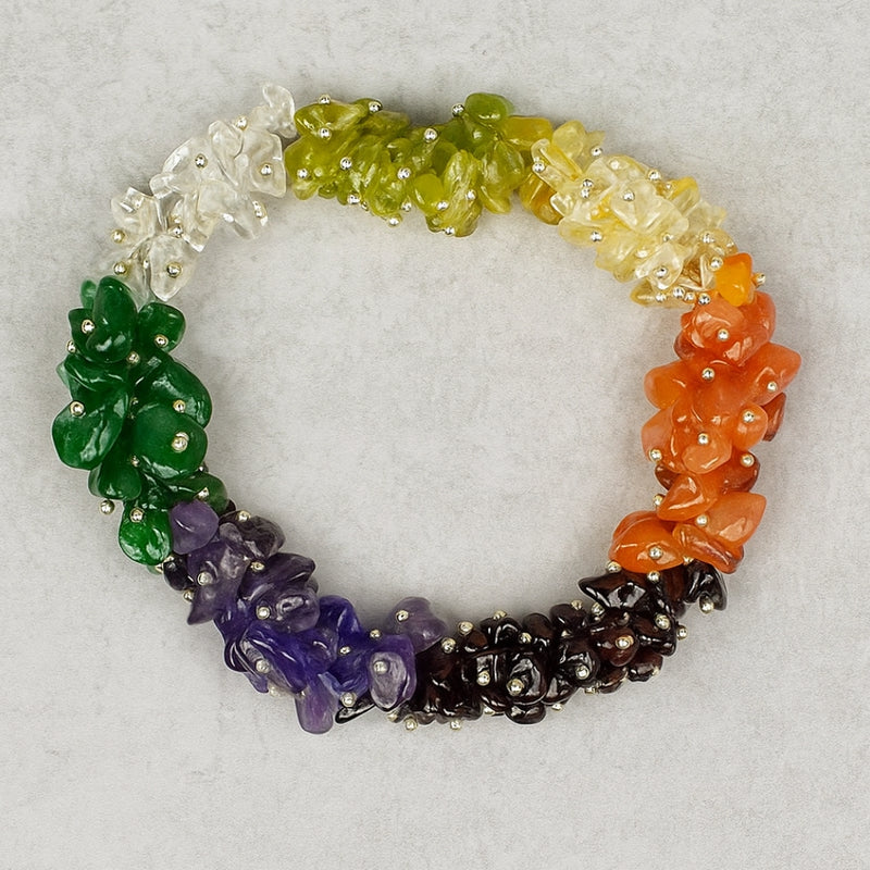 7 Chakra Uncut Bracelet