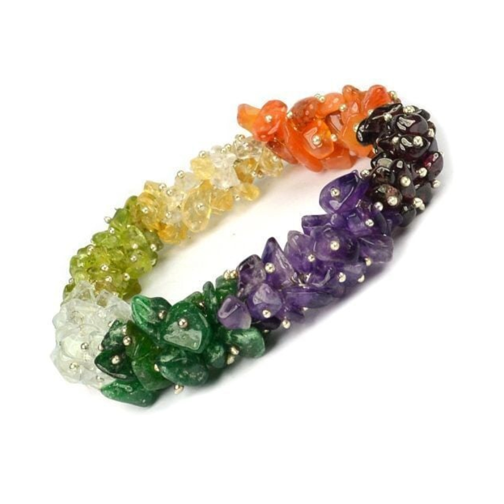 7 Chakra Uncut Bracelet