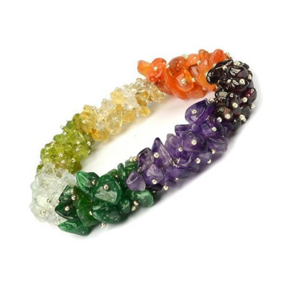 7 Chakra Uncut Bracelet