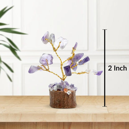 Amethyst 15 Beads Small Tree