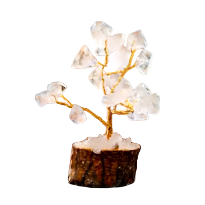 Clear Quartz 15 Beads Small Tree