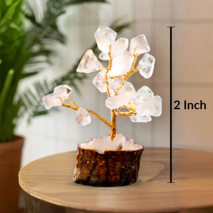 Clear Quartz 15 Beads Small Tree