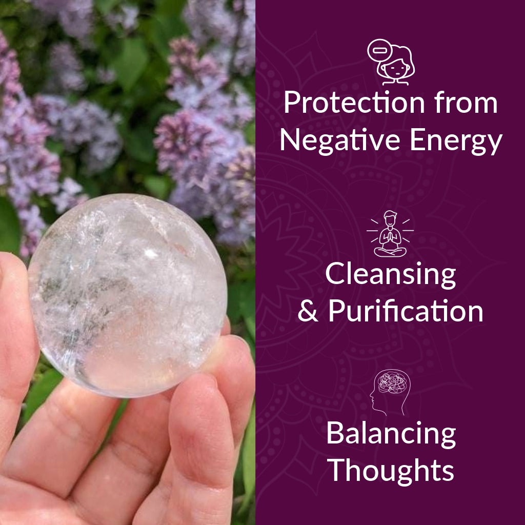 Clear Quartz Crystal Ball