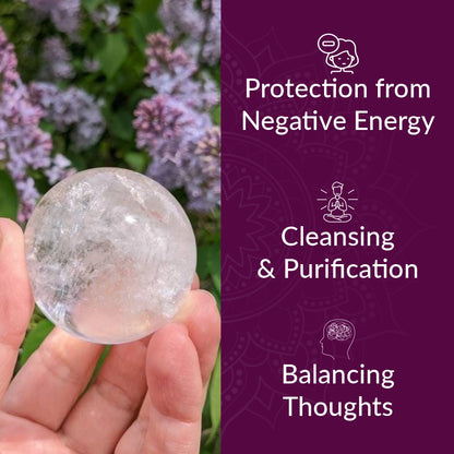 Clear Quartz Crystal Ball