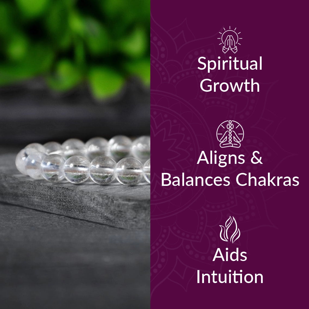 Clear Quartz Crystal Bracelet