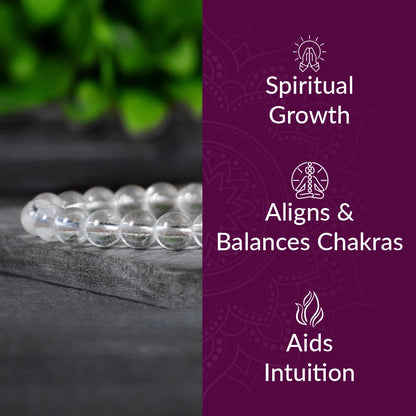 Clear Quartz Crystal Bracelet