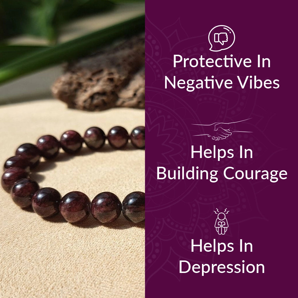 Garnet Crystal Bracelet