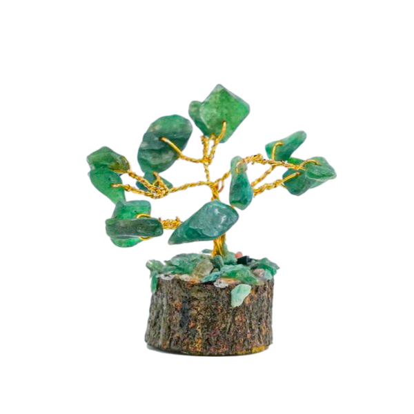 Green Jade 15 Beads Small Tree