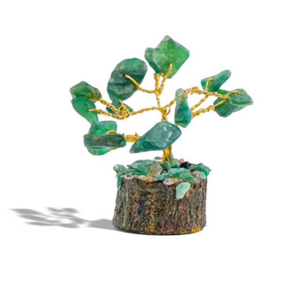 Green Jade 15 Beads Small Tree