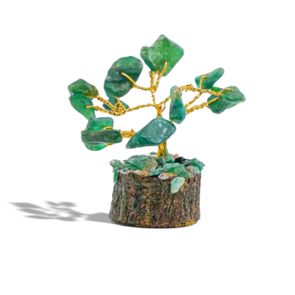 Green Jade 15 Beads Small Tree