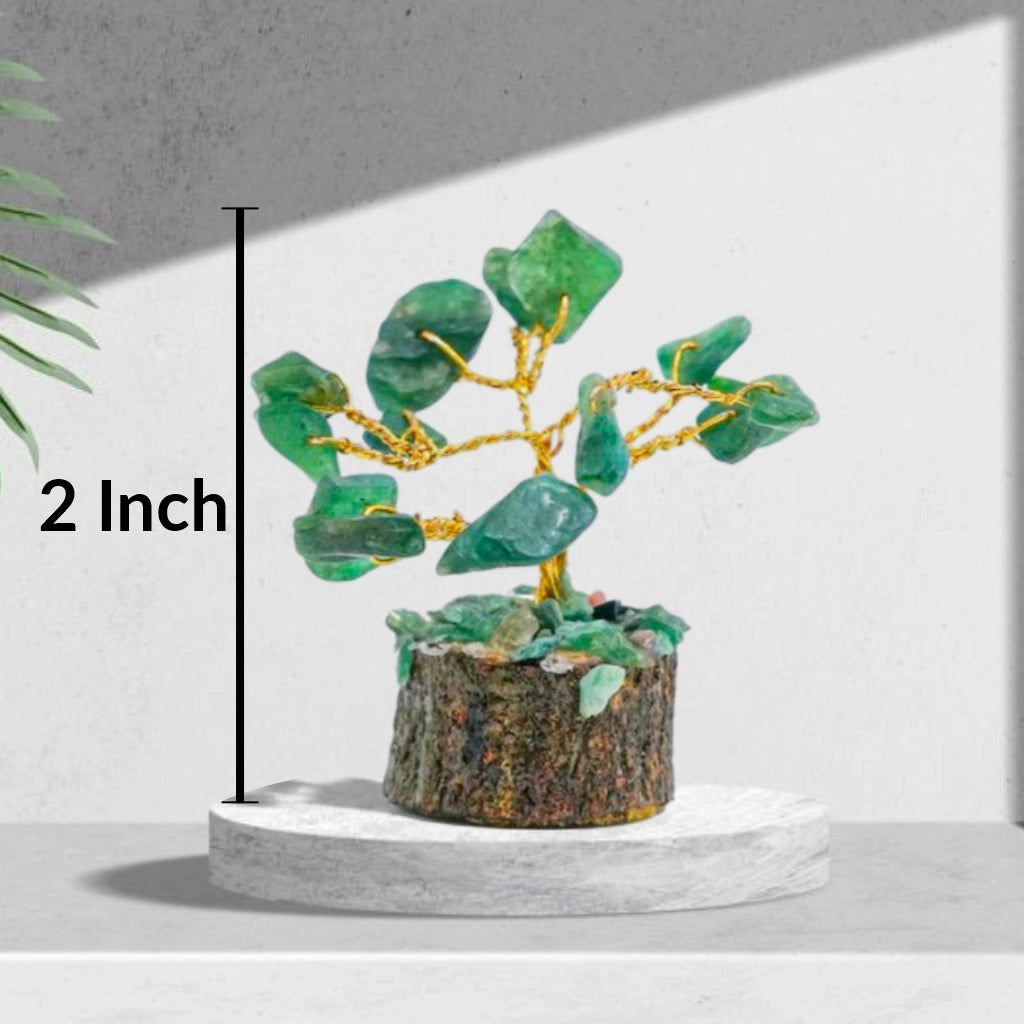 Green Jade 15 Beads Small Tree