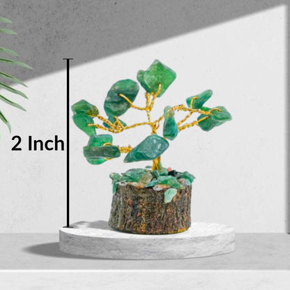 Green Jade 15 Beads Small Tree