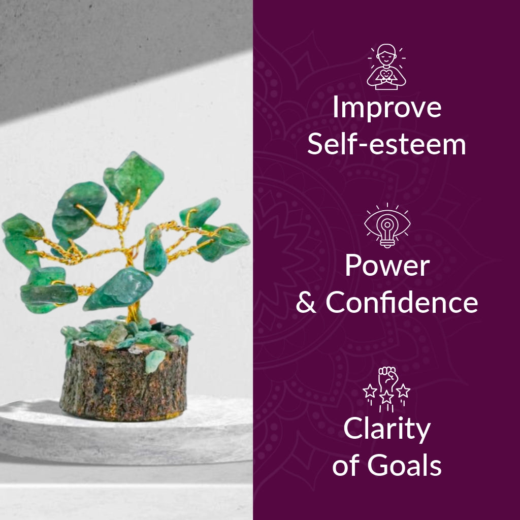 Green Jade 15 Beads Small Tree