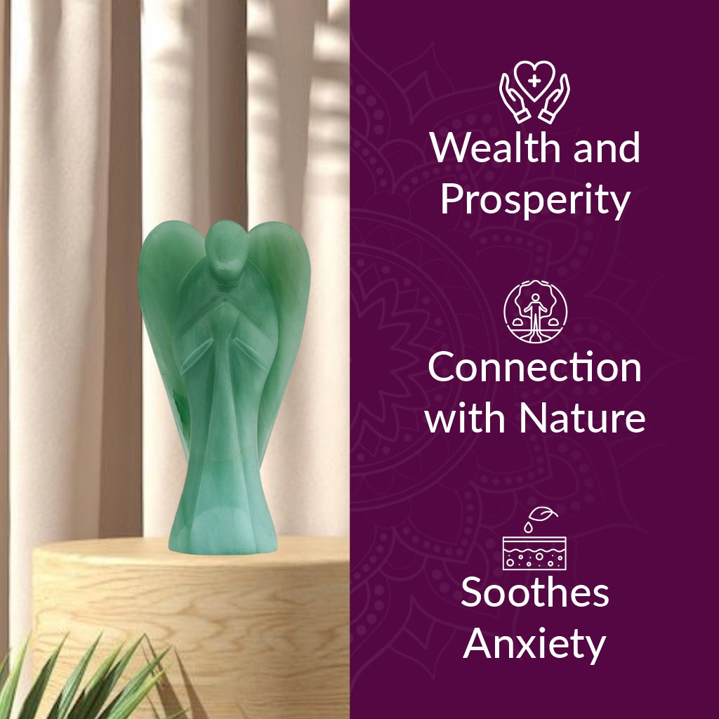 Green Aventurine Small Angel