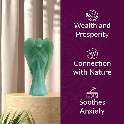 Green Aventurine Small Angel