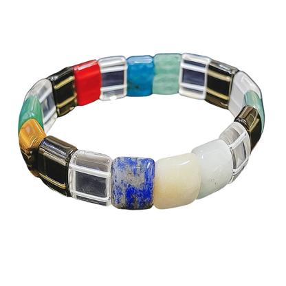 Multicolor Half Round Bracelet