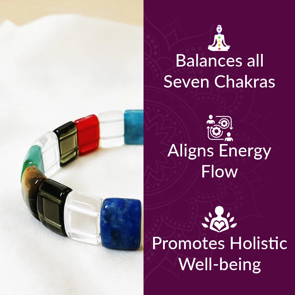 Multicolor Half Round Bracelet