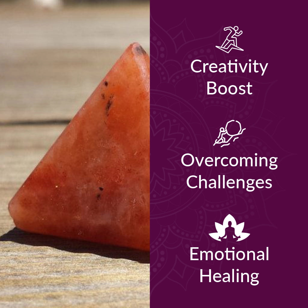 Orange Jasper Small Pyramid