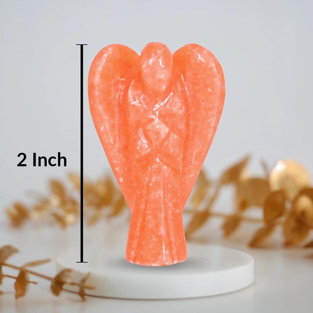 Orange Jasper Small Angel
