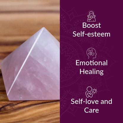 Rose Quartz Medium Pyramid
