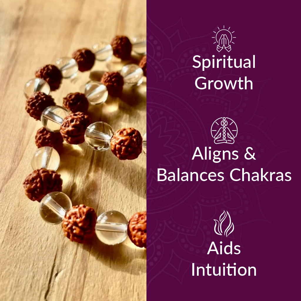 Rudraksh Crystal Bracelet