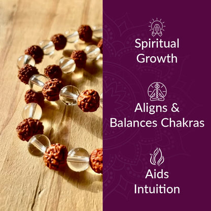 Rudraksh Crystal Bracelet