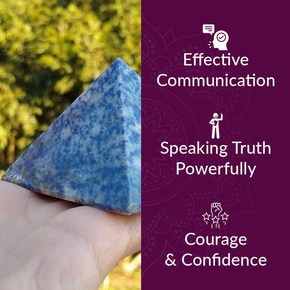 Sodalite Medium Pyramid