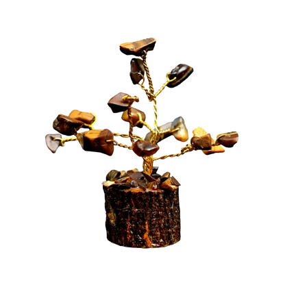 Tiger Eye 15 Beads Small Tree