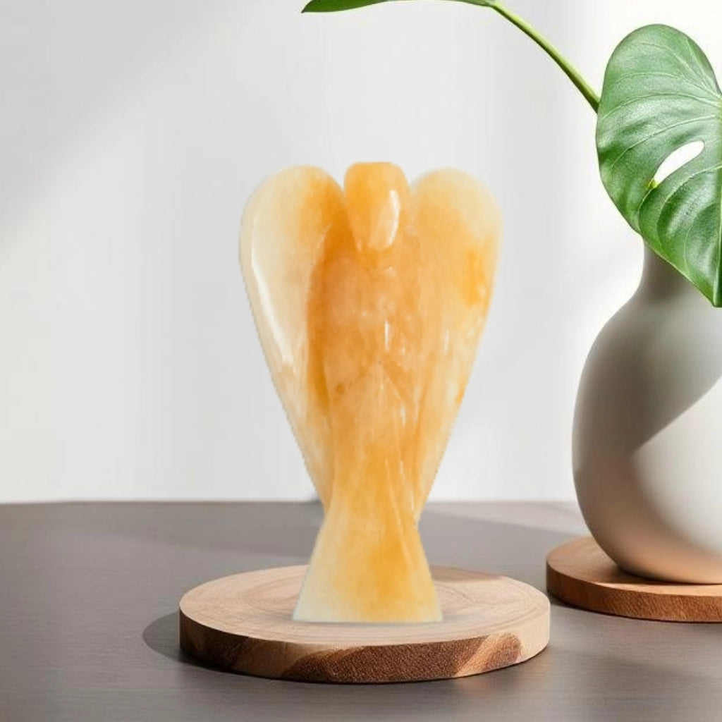 Yellow Jade Small Angel